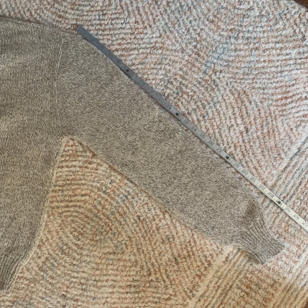 VINTAGE Continental Oatmeal Crewneck Wool Sweater Made in USA - Picture 7 of 10